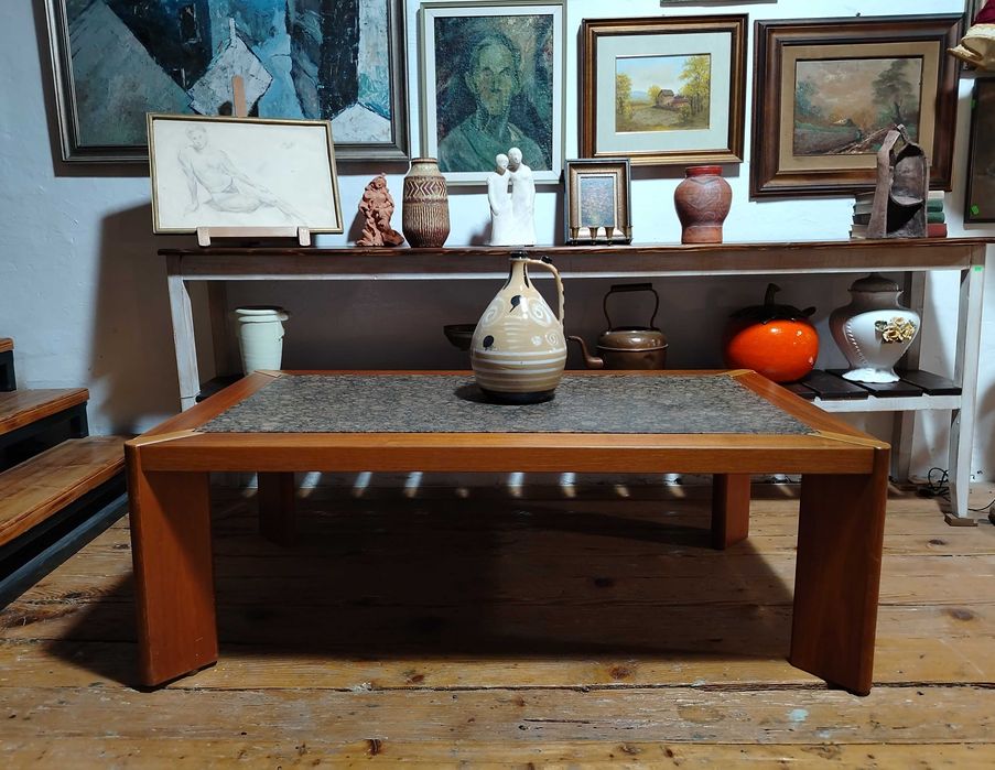 Masuta veche din lemn stil Mid-Century, Germania /Masa de cafea