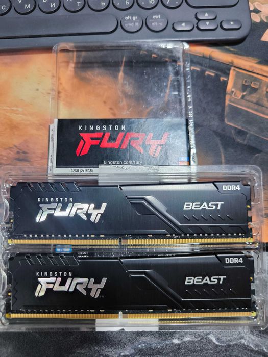 DIMM DDR4-64gb (2x32) GB kit 3600MHz Kingston Fury Beast