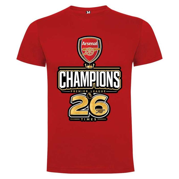 Шампионски тениски ARSENAL CHAMPIONS / АРСЕНАЛ 2026! Поръчай с ТВОЯ идея!