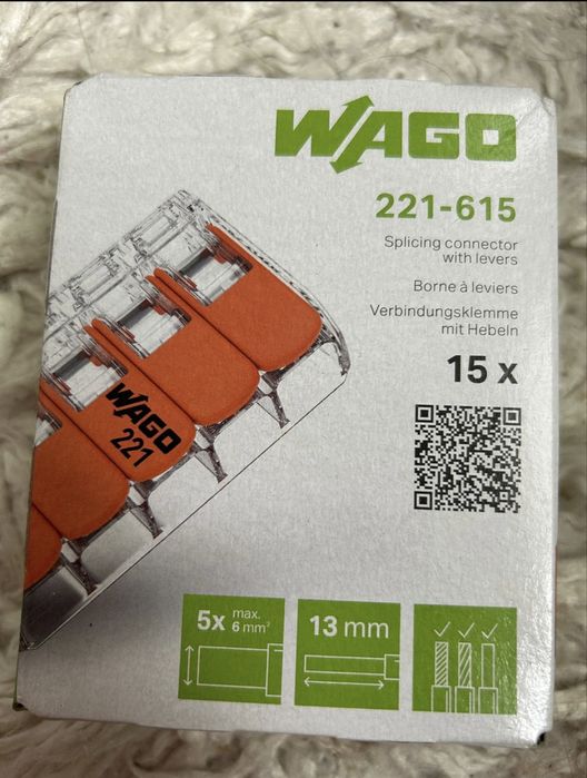 Cleme wago 221-615 pentru conectare rapida a firelor ideal pentru