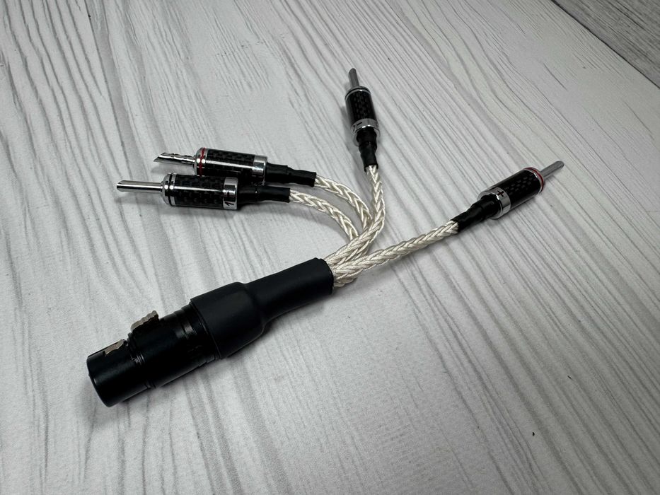 Адаптер XLR към Банани (XLR to Banana) – кабел Meze / Furutech Rhodium