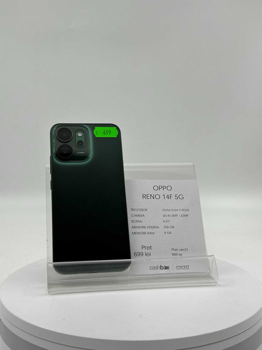 Oppo Reno 14F 5G 256GB 8GB RAM Garantie 24 Luni CashBox