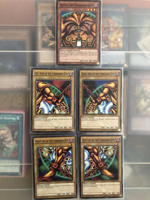 Yu Gi Oh Exodia cards