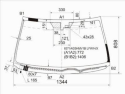Стекло лобовое с обогревом щеток  Lexus Is 250