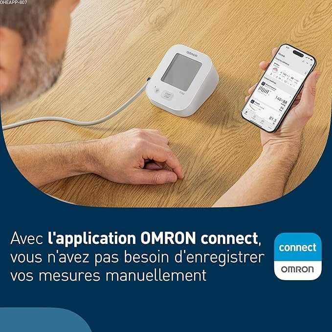 Апарат за измерване на кръвно налягане OMRON X2+ Connect за ръка с маншет 22-42 cm Bluetooth