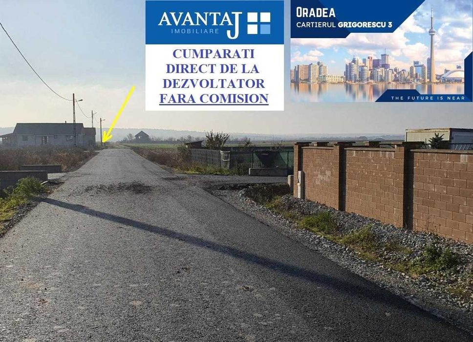 Teren Cihei 540 mp (intravilan cu PUZ) str. LALELELOR(200 m de inel)