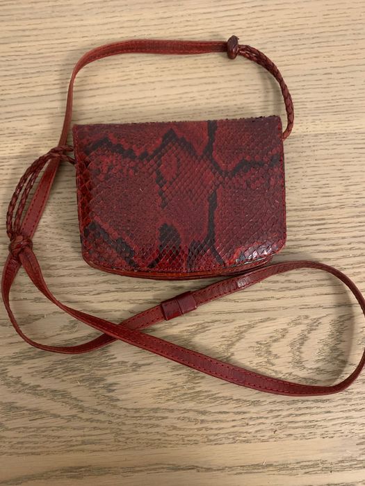 Geanta piele de șarpe autentica