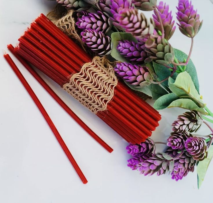 Свечи КРАСНЫЕ восковые