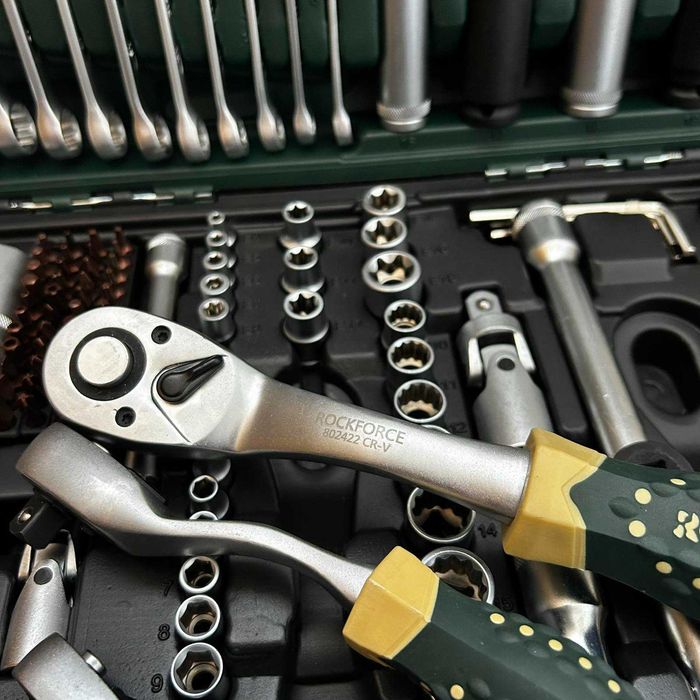 ТОП ЦЕНА !!! Комплект гедоре 216 части ROCKFORCE PREMIUM