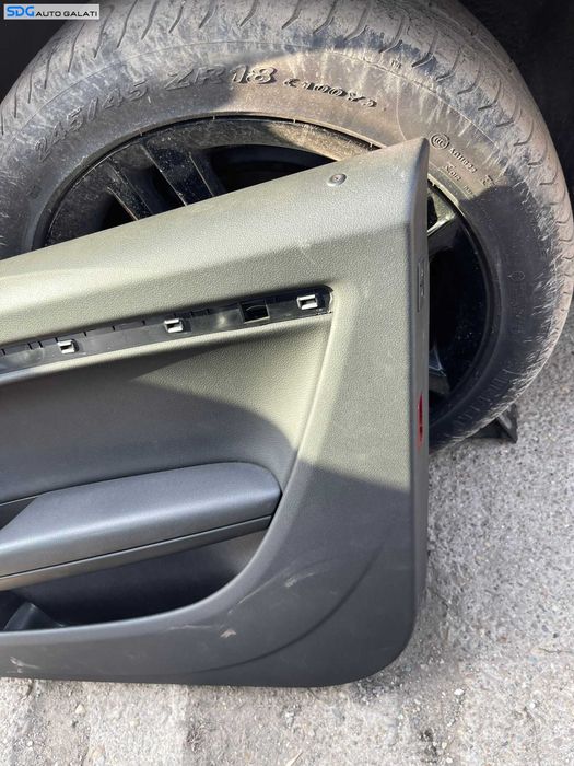 Panou Tapiterie Fata Interioara Piele Negru de pe Usa Portiera Dreapta Volan Dreapta Audi A5 Coupe 2 Usi 2008 - 2016 [C3089]