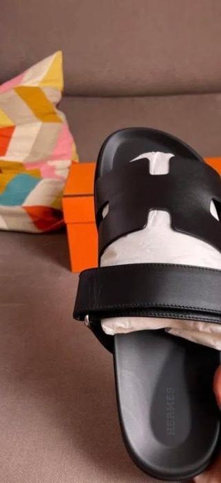 Sandale hermes negre noi 44