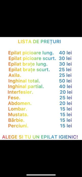 Epilat cu ceara traditionala si de unica folosinta!