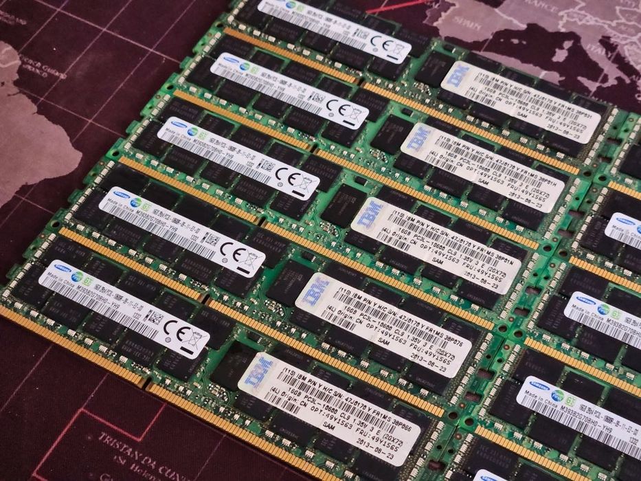 Memorii RAM Server / 160GB DDR3L PC3L Samsung ECC | Kit 2x16GB 1333 Mhz