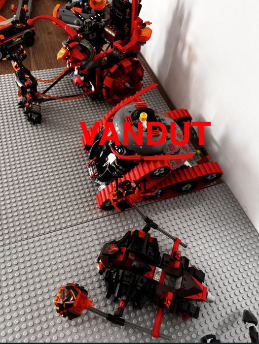 Lego batman, paianjen, ninjago, buldozer, camion cu barca