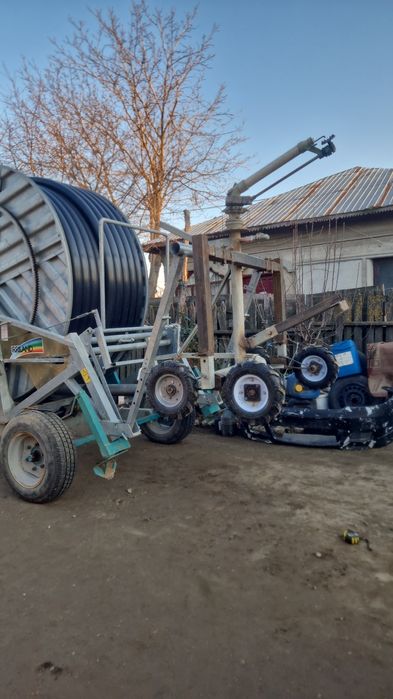 Tambur irigare Irriland 250 m, furtun 100 mm, turbina 6 viteze