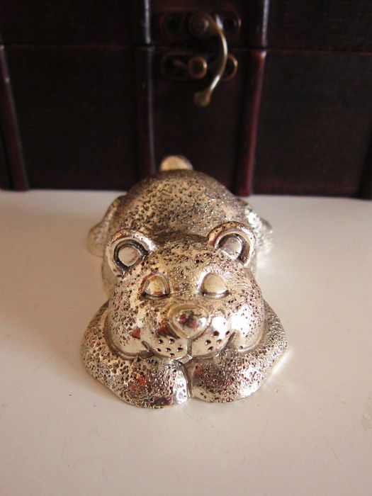 cadou rar Ursulet Teddy Bear placat argint