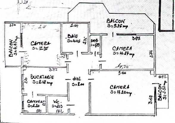 Apartament cu 3 camere, 73 mp, zona centrala