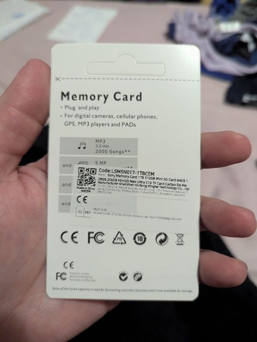 Card Sony micro sd