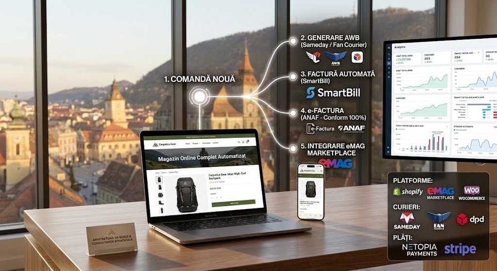 Construiesc Magazine Online Automatizate + Arhitectură de Scalare