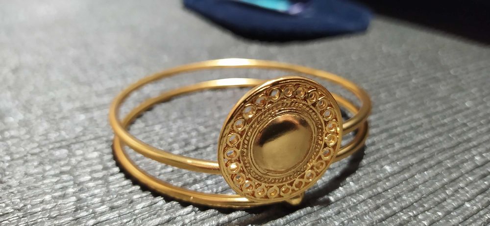 Bratara precolumbiana cultura Muisca, placata cu aur 24k