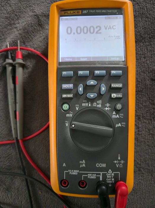 Multimetru cu display grafic și data logger Fluke 287/EUR, CAT III 1000 V, CAT IV 600 V, 50000 counts, calibrat ISO