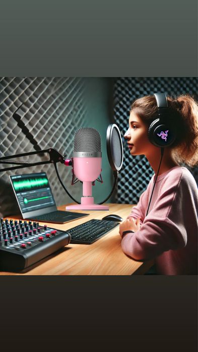 Микрофон Razer Seiren Mini розовый