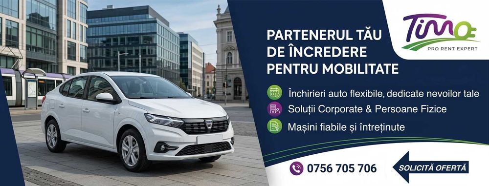Închiriez Dacia Logan, 60lei/zi  | Timișoara | Contract + Factura | Uber Bolt Wolt Glovo