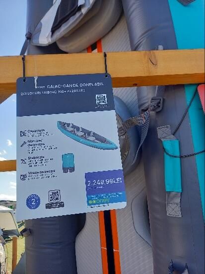 Caiac-canoe gonflabil 2/3 locuri Tribord - produs resigilat Decathlon