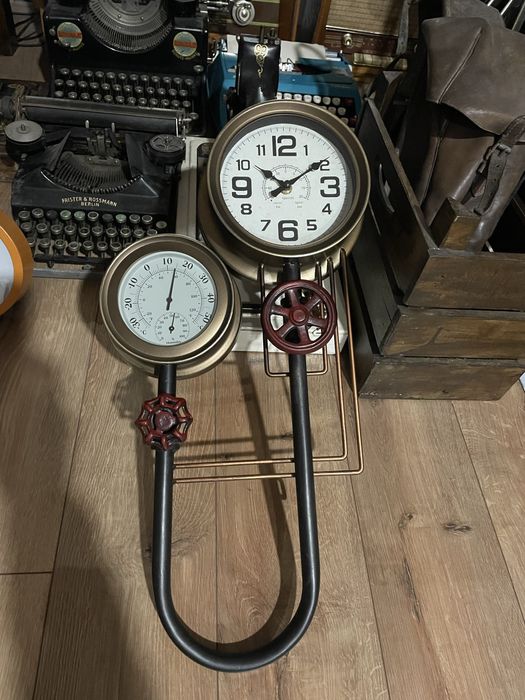 ceas  mare  decorativ  cu termometru