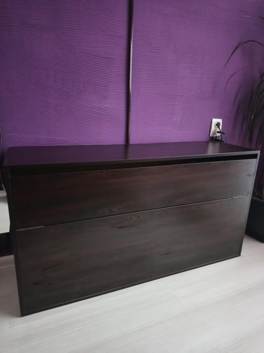 Скрин шкаф ракла цвят венге