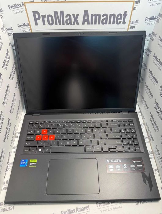 Laptop Gaming Acer Nitro Lite 16 165Hz I7-13620h 16gb Ram RTX 3050 6Gb 512gb SSD ProMax Amanet
