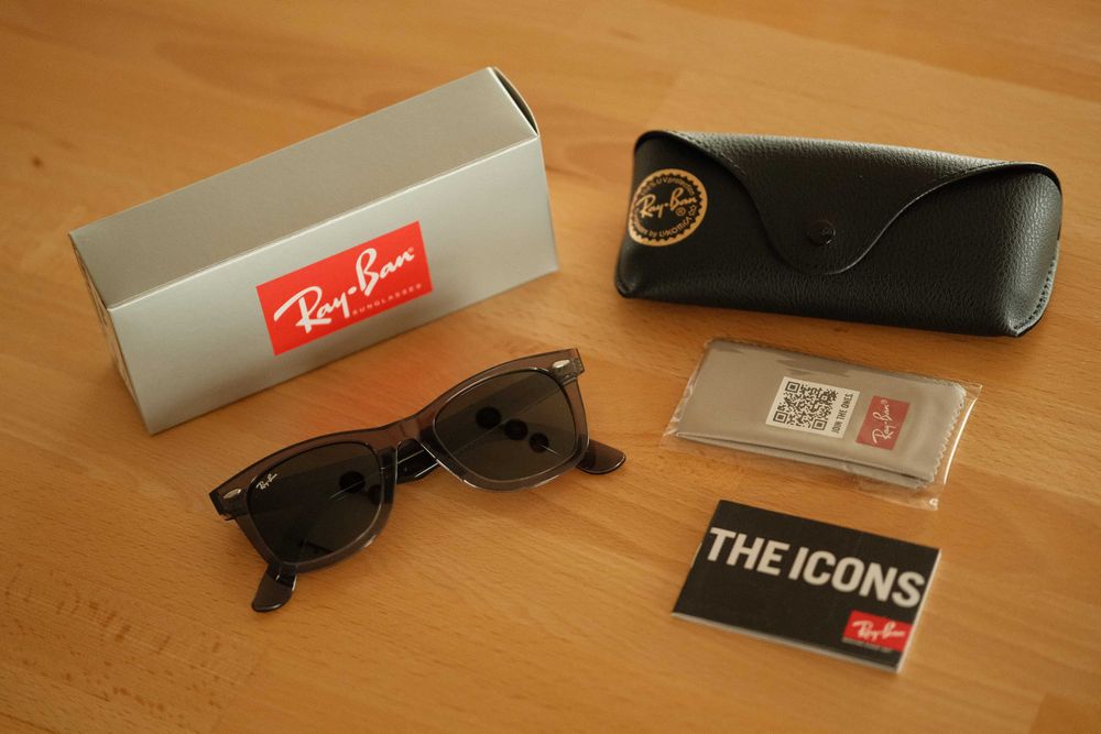 Ochelari soare RayBan RAY Ban Wayfarer Transparent Gray 50mm