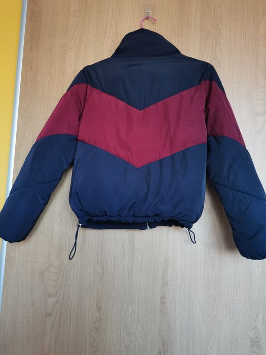 Jacheta/geaca vatuita H&M XS, guler inalt, talie scurta