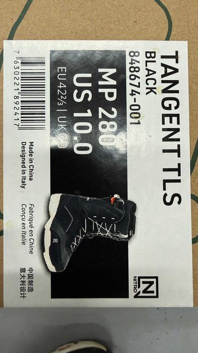 boots nitro tangent tls mondo 28 28,5 29,5 europa 42 2/3 43 1/3 44 2/3