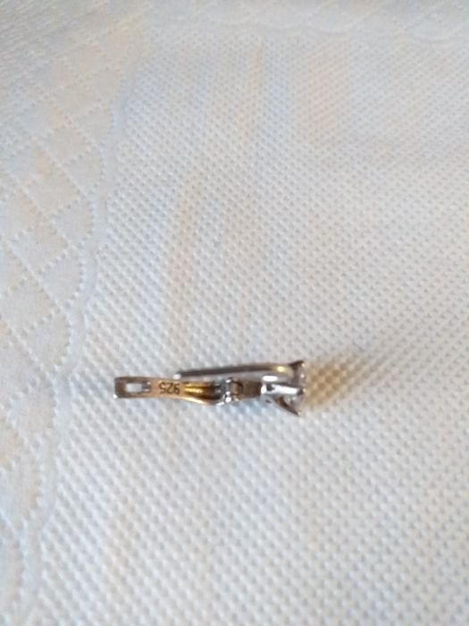 Сребърни обици с циркон