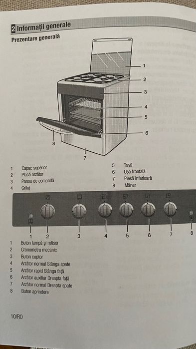 Aragaz oțel inoxidabil Beko