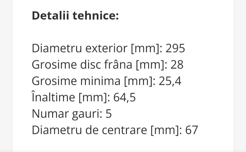 Disc frână TRW Mercedes Benz
