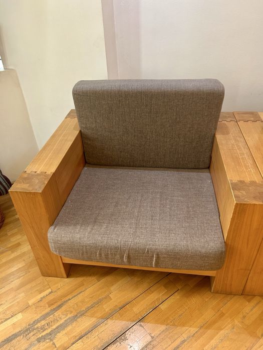 Стильные диваны и кресло из дуба