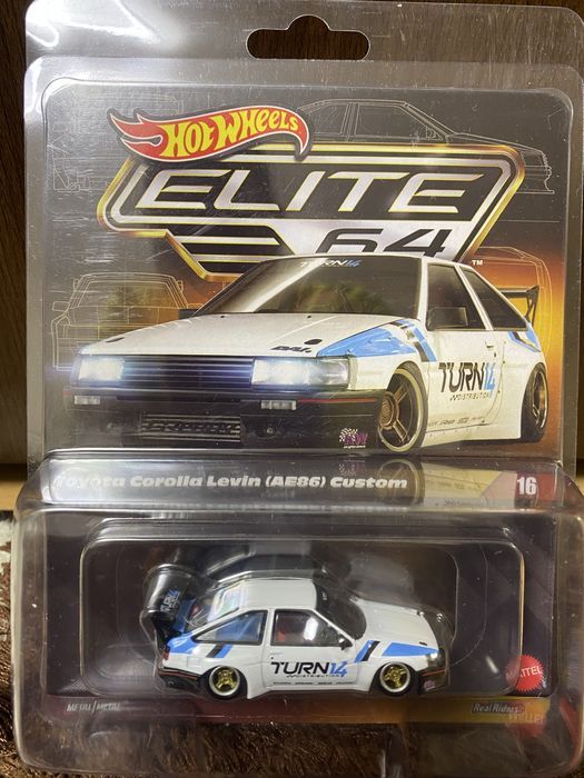 Hot Wheels Elite 64 Toyota Corolla Levin(AE86)Custom macheta auto 1:64