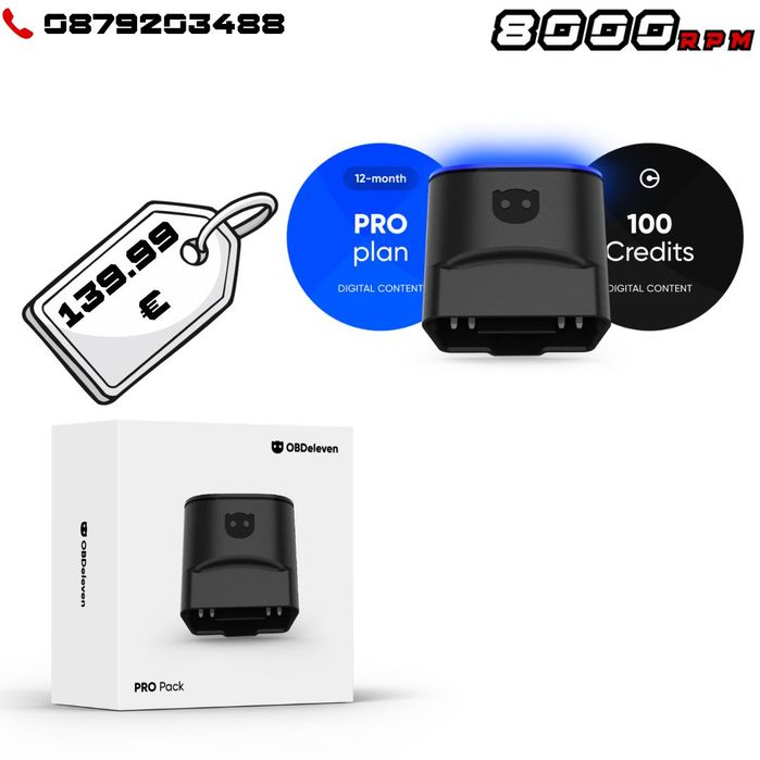 OBDeleven 3 PRO Pack + 200 credits авто диагностика VW AUDI SKODA BMW FORD MERCEDES TOYATA LEXUS SEAT vag com vcds