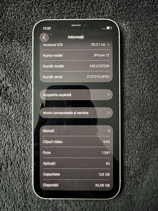Vând Iphone 12 alb