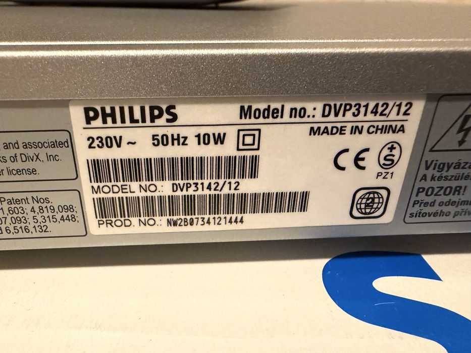 DVD Player Philips DVP3142, DivX