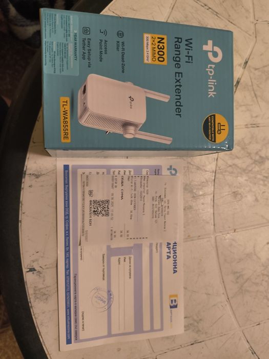 Заглавие: Wi-Fi Усилвател TP-Link TL-WA855RE (N300) – Като нов!