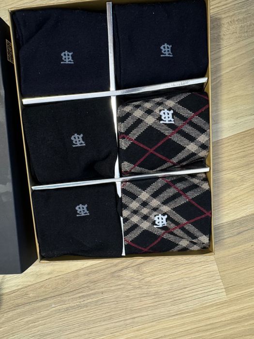Burberry-Автентични зимни мъжки чорапи 6 броя