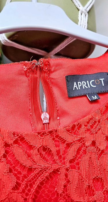 Rochie APRICOT din dantela, măsură S/M