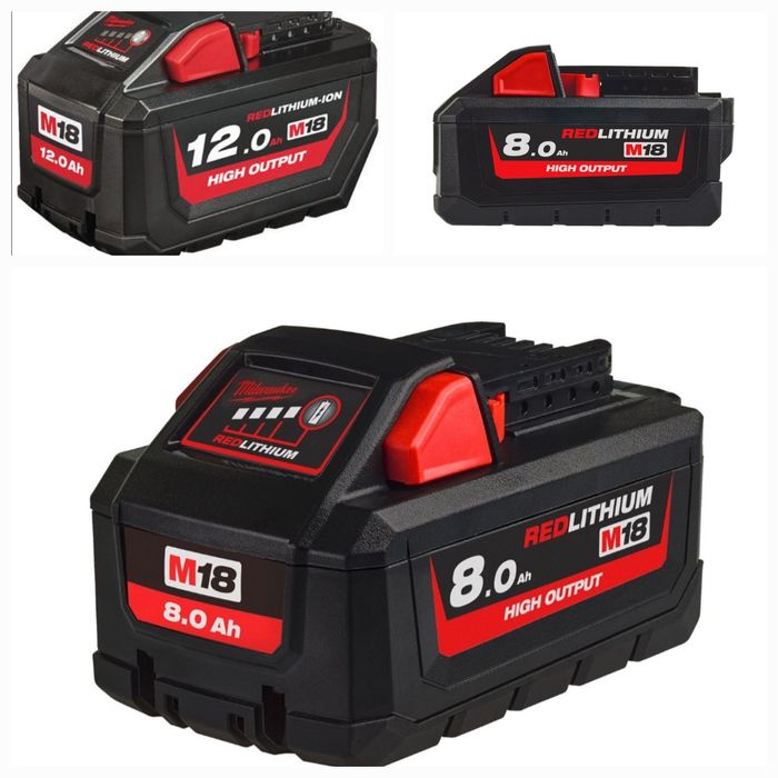 Акумулаторни батерии Milwaukee M18 HB12/12Ah и M18 HB8/8Ah