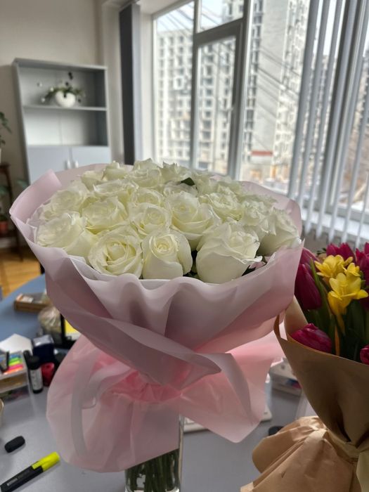 Свежие букеты цветов