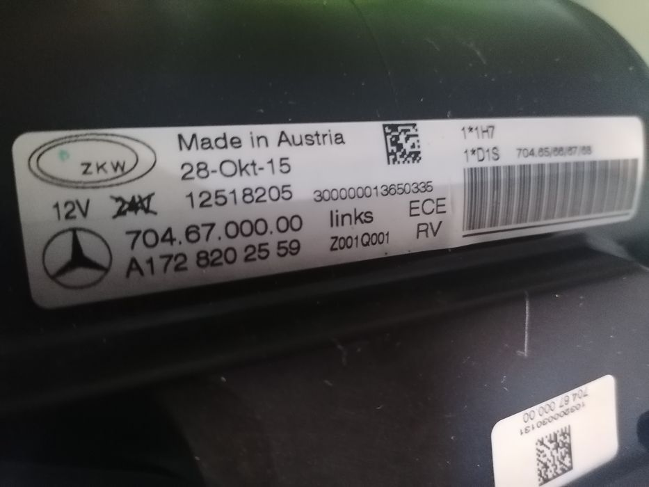 Фар фарове Mercedes SLK AMG 55 BLACK LINE W172 Мерцедес СЛK А172 AFS.