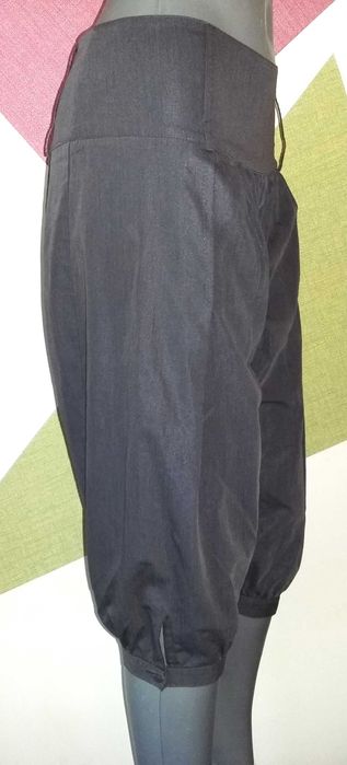 Pantaloni harem Salvari BoHo 3/4 bufanti fini comozi stofa moale gri