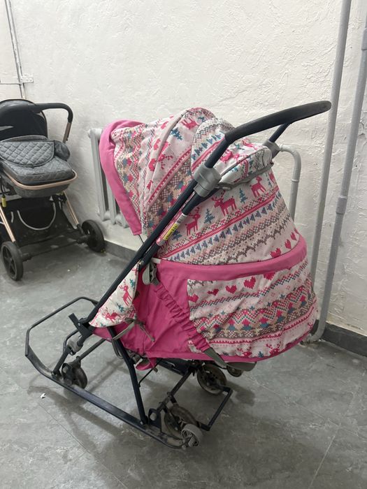 санки с колесами